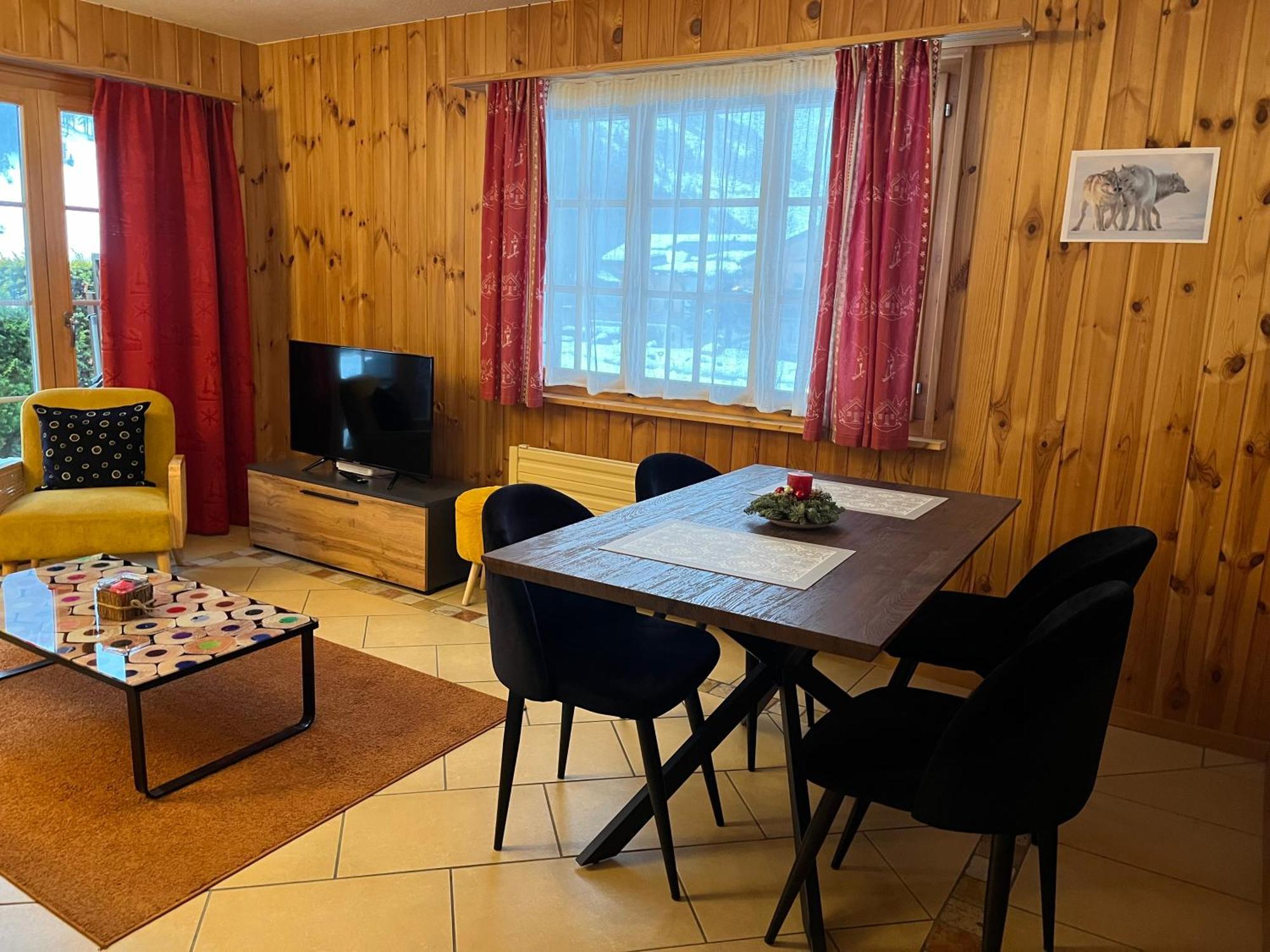 L'Herensarde, Bel Appartement Avec Jardin-Terrasse Et Garage Evolène Exterior foto